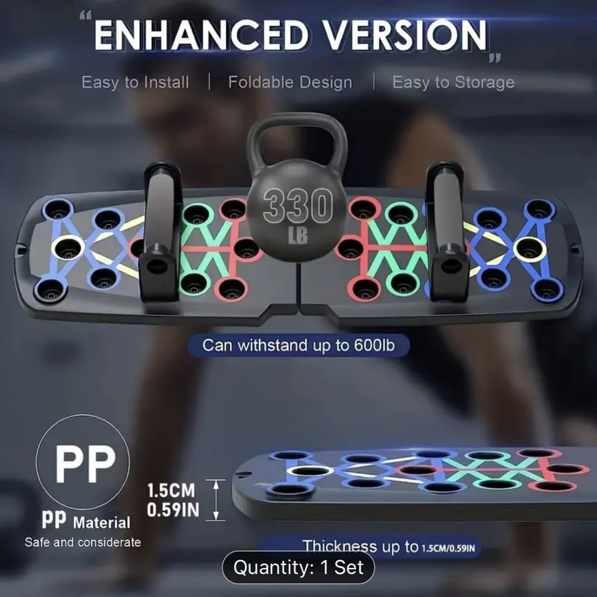 Solid Push up Board Home Workout Equipment Multi-Functional Pushup Stands System Fitness Floor Chest Muscle Exercise Professiona